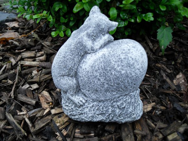 Steinfigur Grabschmuck Katze "Danke für die schöne Zeit" – Bild 3
