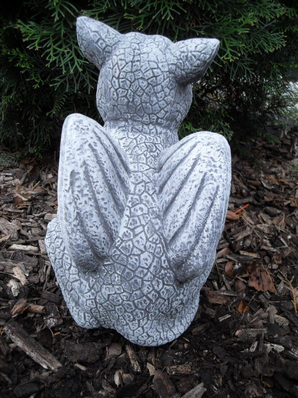 Steinfigur Katzen - Gargoyle Steinguss Frostfest – Bild 3