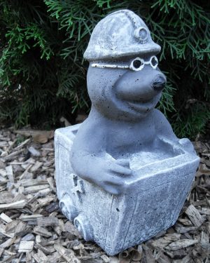 Steinfigur Maulwurf in Lore Frostfest Steinguss