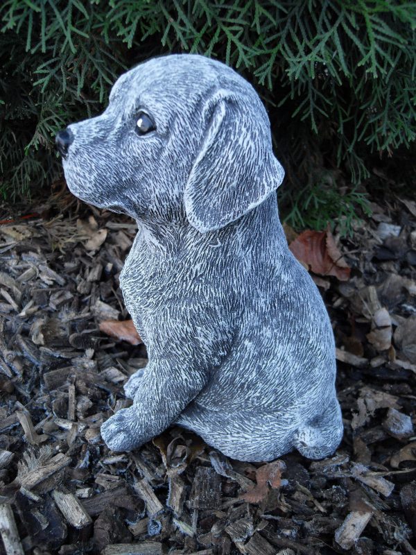 Steinfigur Hund sitzend Labrador Dalmatiner Golden Retriever FrostfestSteinguss – Bild 3