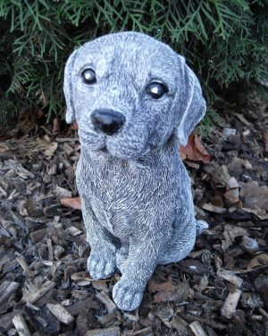 Steinfigur Hund sitzend Labrador Dalmatiner Golden Retriever FrostfestSteinguss