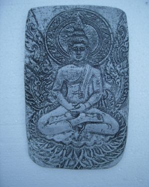 Buddha (Sonne) Wandrelief massiver Steinguss Frostfest Wetterfest Garten