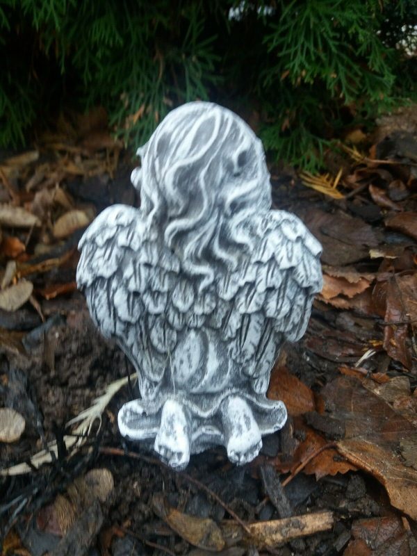 Steinfigur kleiner Engel kniend betend Grabschmuck Frostfest Wetterfest Grab – Bild 2