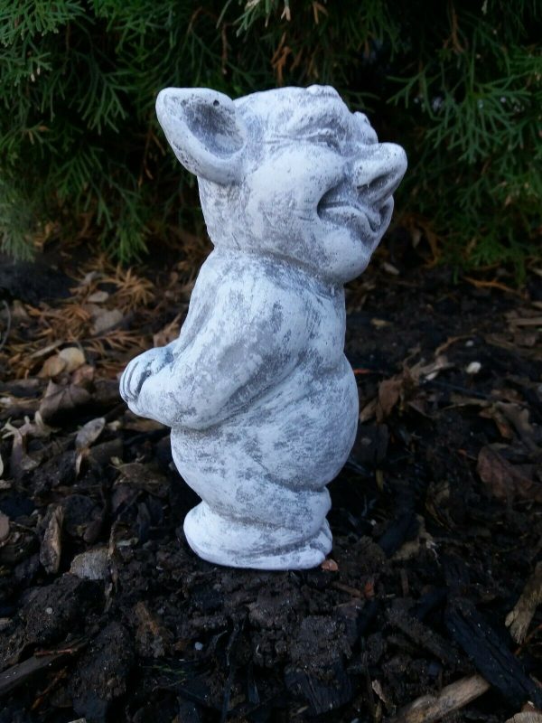 Steinfigur Troll Gnom Kobold stehend (2) Steinguss Frostfest Wetterfest Garten – Bild 4