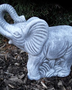 Steinfigur Elefant Frostfest Wetterfest Steinguss Garten Tier