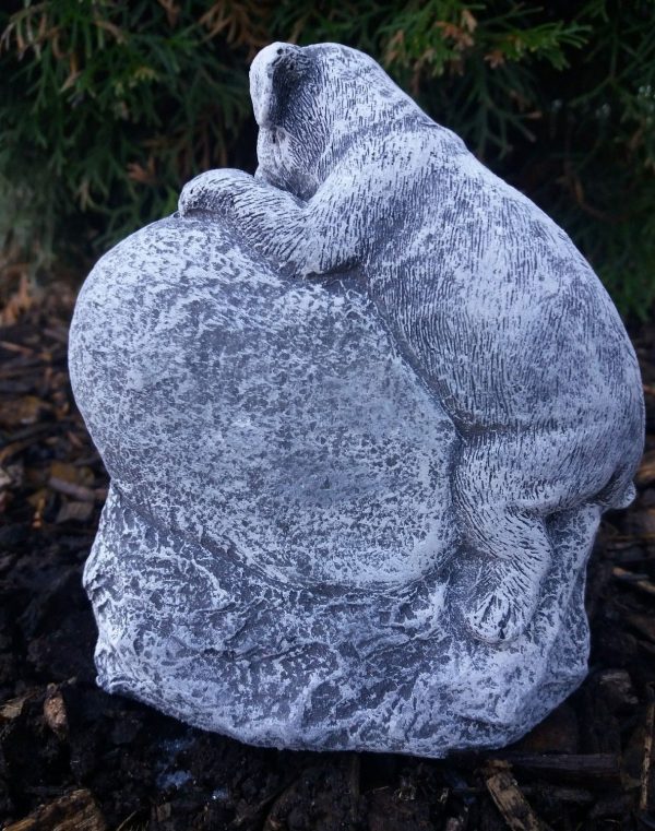 Grabschmuck Hund Haustier "Geliebt und unvergessen" Frostfest Steinguss Tiergrab – Bild 2