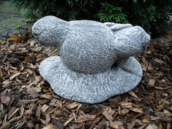 Steinfigur großer Mauerhocker Gargoyle Frostfest Steinguss Garten Dekoration – Bild 4