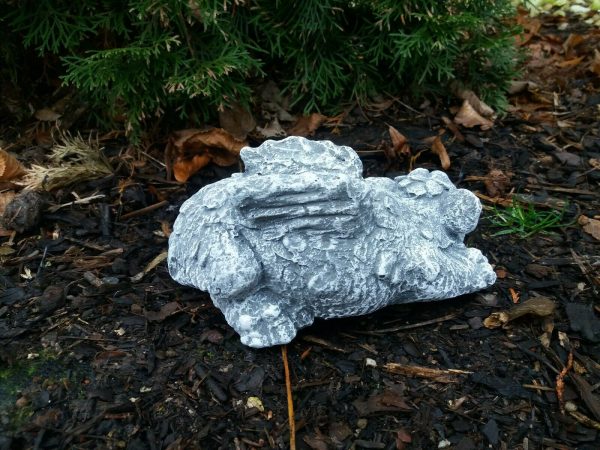 Steinfigur Drache " Diego 2" Frostfest Steinguss Gargoyle Garten Deko – Bild 4