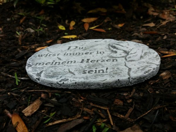 Grabschmuck große Grabplatte "Du wirst immer in meinem Herzen sein !" Grab – Bild 4