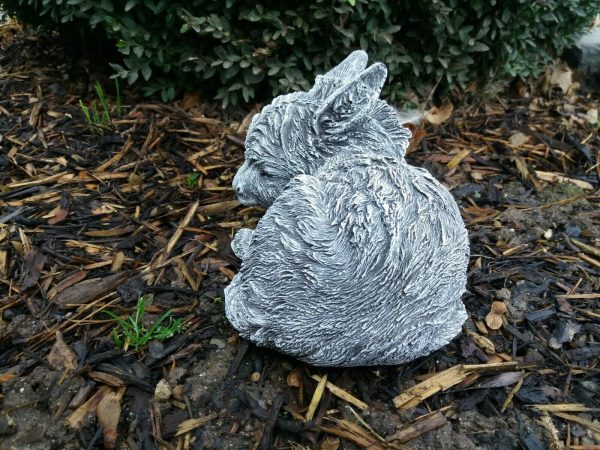 Steinfigur Eselbaby liegend Esel Frostfest Wetterfest Steinguss Garten Deko – Bild 5