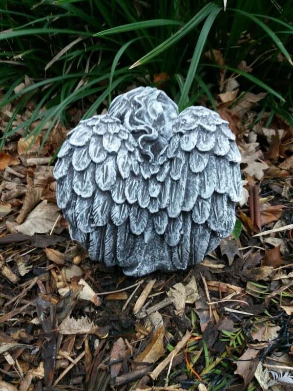 Steinfigur schöner Engel sitzend Steinguss Frostfest Grabschmuck Garten Deko – Bild 5