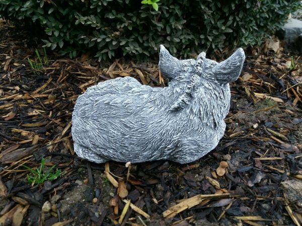 Steinfigur Eselbaby liegend Esel Frostfest Wetterfest Steinguss Garten Deko – Bild 6