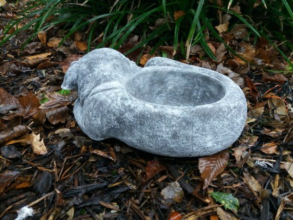 Steinfigur Hundenapf Beagle Trinknapf Frostfest Haustier Hund Garten – Bild 5