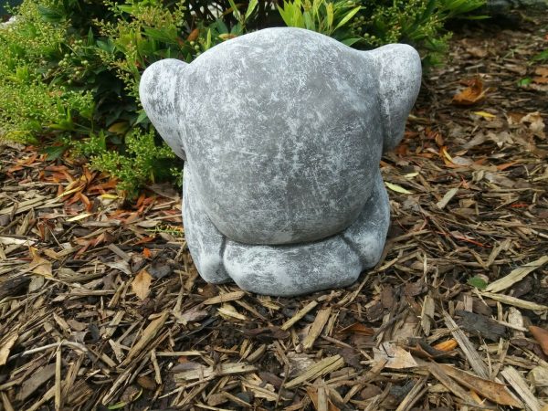 Steinfigur Steingesicht lustige Fratze Frostfest Steinguss Garten Deko – Bild 6