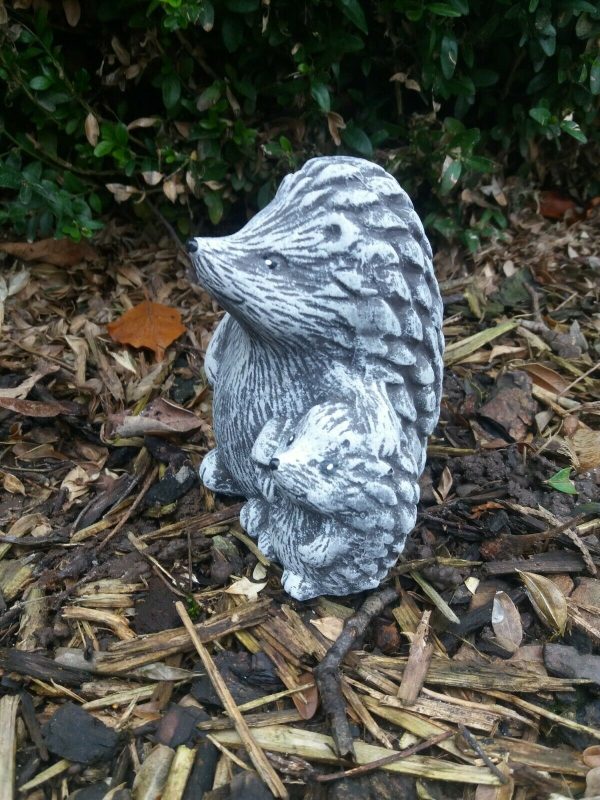 Steinfigur Igel mit Kind Frostfest Wetterfest Steinguss Betonguss Haus Garten – Bild 3