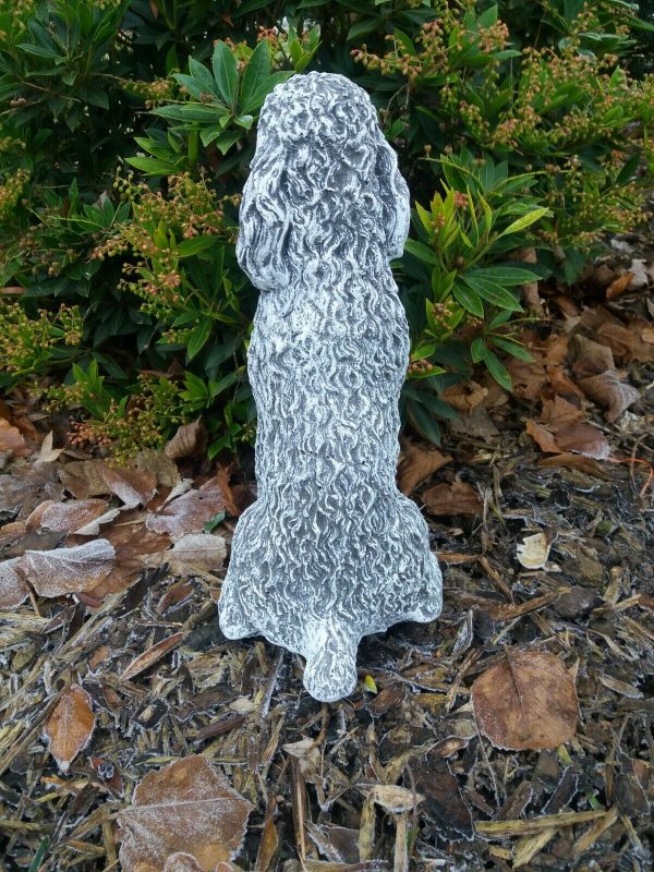 Steinfigur 2-er Set Pudel Hund Königspudel Zwergpudel Wetterfest Steinguss – Bild 6