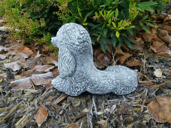 Steinfigur 2-er Set Pudel Hund Königspudel Zwergpudel Wetterfest Steinguss – Bild 9