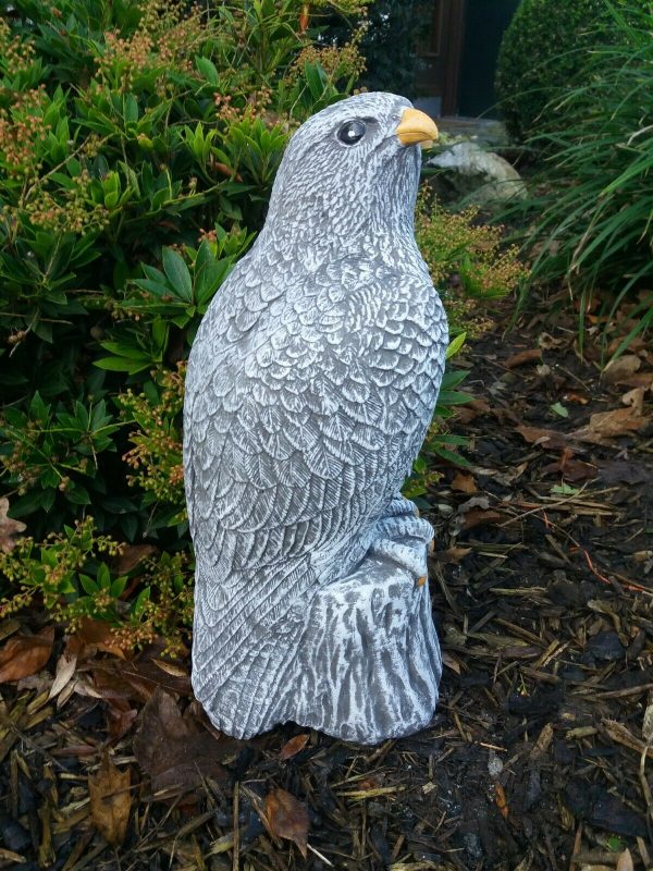 Steinfigur Falke (39 cm) Adler Greifvogel Frostfest Wetterfest Gartenfigur – Bild 4