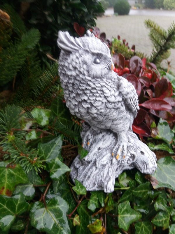 Steinfigur schöne kleine Eule Kautz Schneeeule Uhu Frostfest Wetterfest – Bild 4