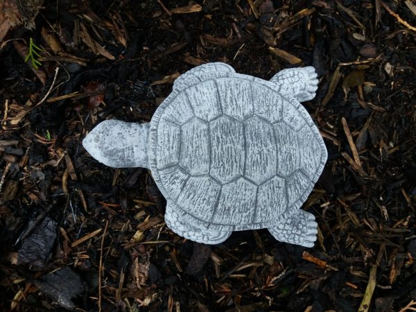 Steinfigur schöne Wasserschildkröte Frostfest Steinguss Wetterfest Garten – Bild 6