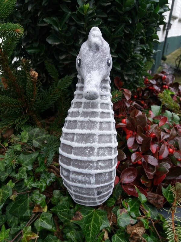 Steinfigur Seepferdchen Frostfest Wetterfest Steinguss Garten Figur Haus Deko – Bild 5