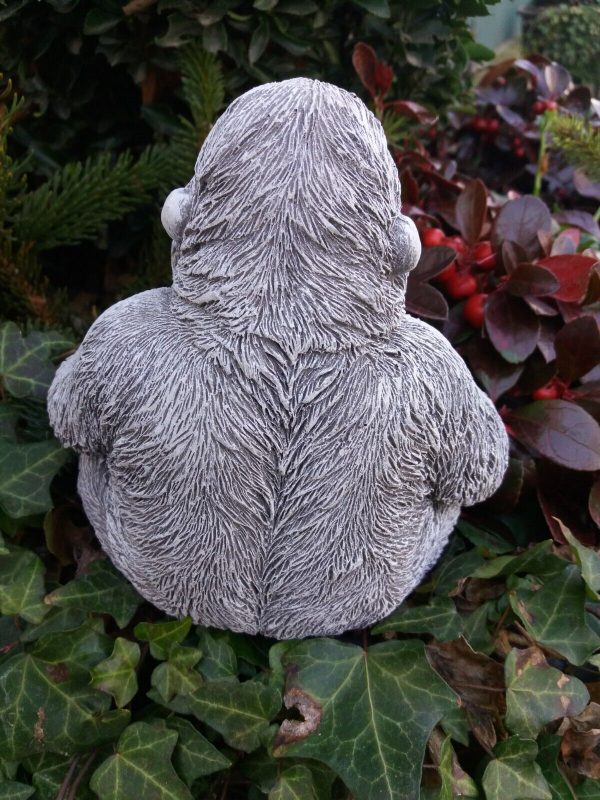 Steinfigur schöner Gorilla Affe Gartenfigur Frostfest Wetterfest Garten – Bild 5