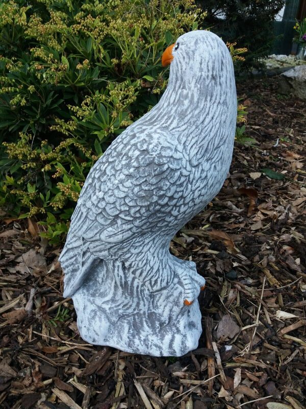 Steinfigur Adler (39 cm / 10 kg) Falke Greifvogel Frostfest Gartenfigur – Bild 6