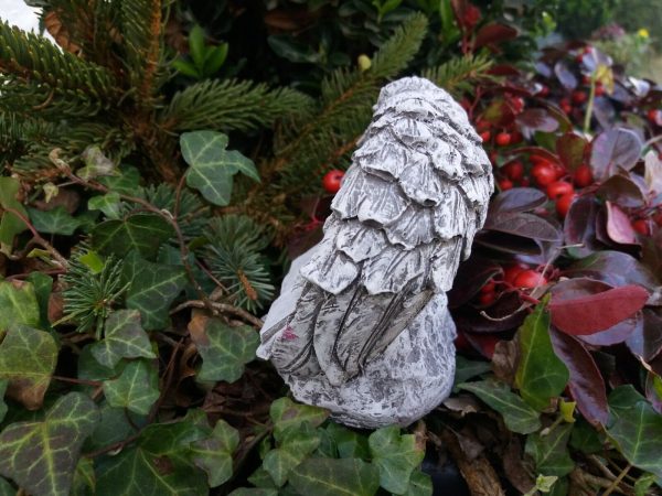 Steinfigur Grabschmuck Buch in Flügel "Ich vermisse Dich" Frostfest Grab Deko – Bild 7