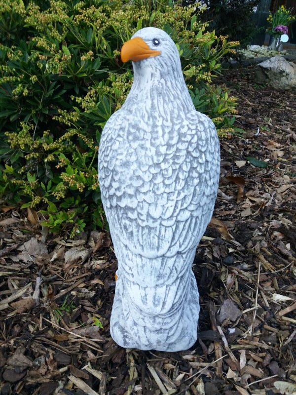 Steinfigur Adler (39 cm / 10 kg) Falke Greifvogel Frostfest Gartenfigur – Bild 7