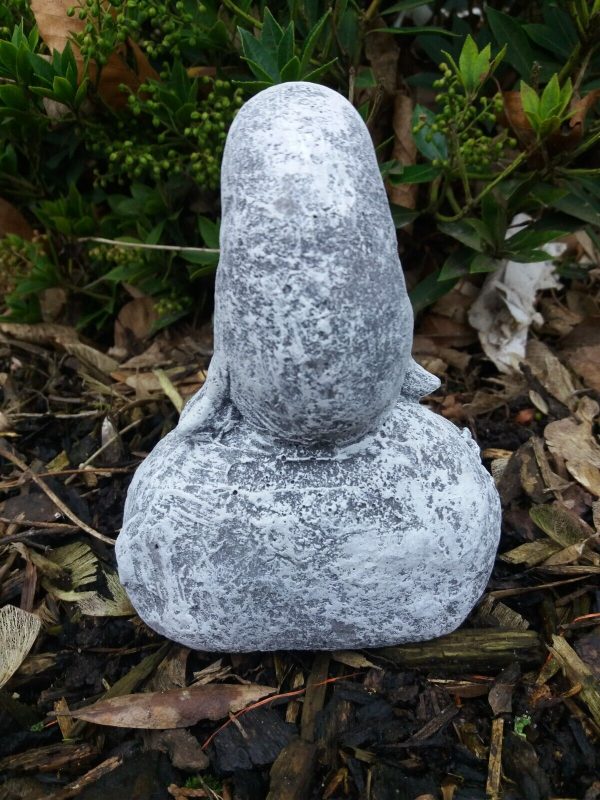 Steinfigur Robbe "MOIN" Heuler Maritim Frostfest Steinguss Wetterfest Garten – Bild 4