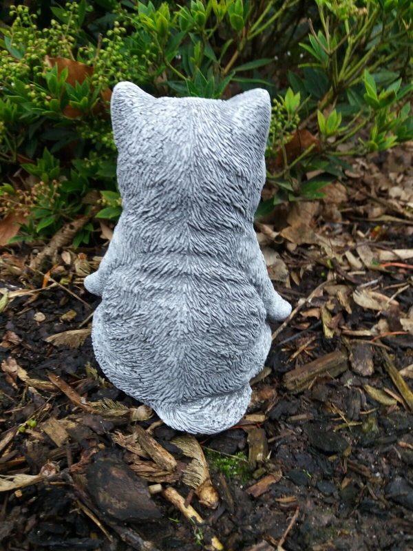 Steinfigur Yoga Katze Kitten Frostfest Steinguss Garten Deko Haustier – Bild 5