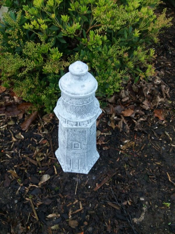 Steinfigur großer Leuchtturm (40cm) Maritim Küste Meer Frostfest Garten Deko – Bild 7